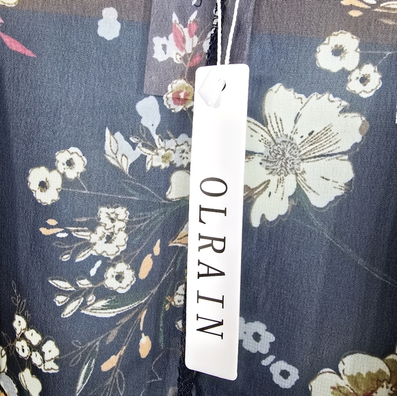 NWT Olrain Sheer Floral Kimono - Picture 10 of 10